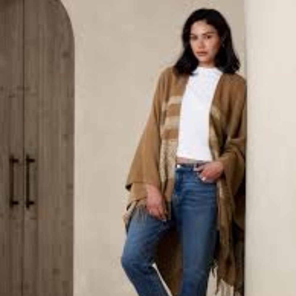 Banana Republic Wool-Blend Poncho